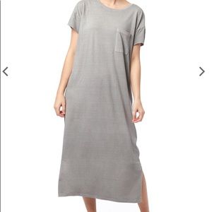 Rocker Garment Dyed Pocket T-Shirt Dress